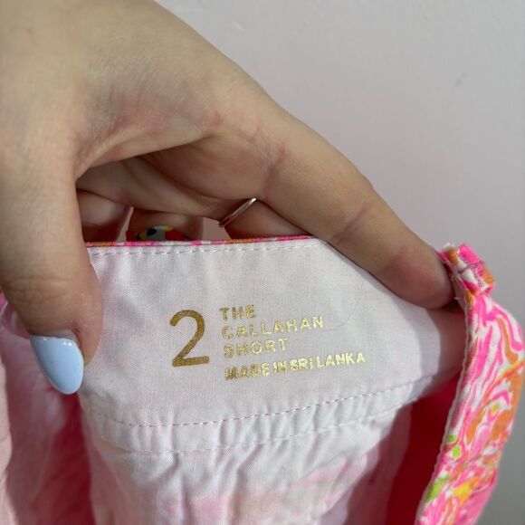 Lilly Pulitzer Callahan 5” Shorts Pink Pout More KINIS in The Keys Size 2 - Picture 11 of 16